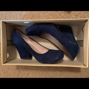 All Black Navy Heels